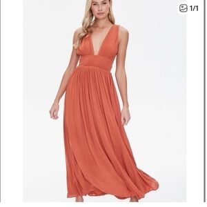 Forever 21 Terracotta or Coral Maxi Dress